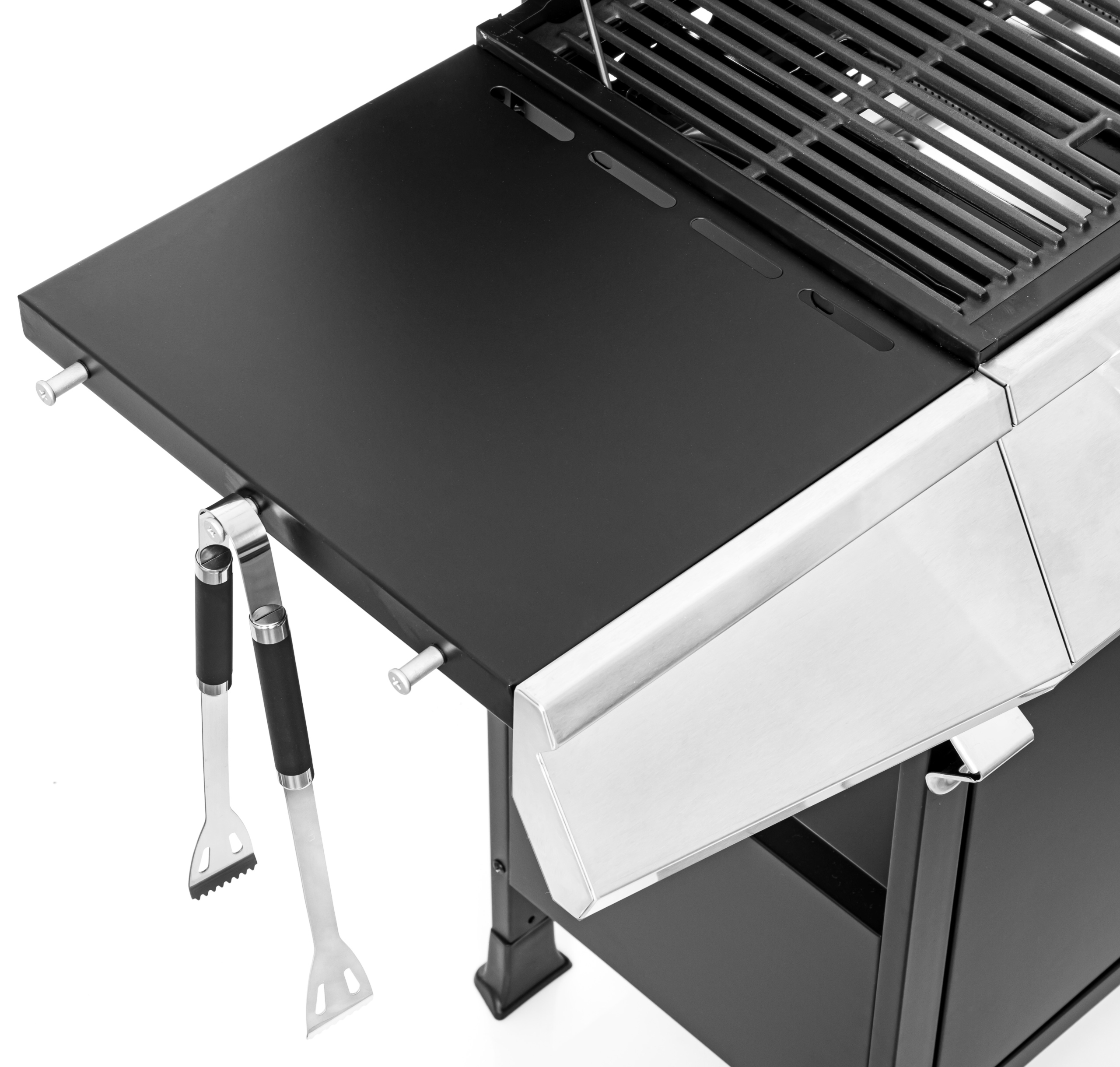 MOCNY GRILL GAZOWY LEHMANN OHIO 4+1 ŻELIWNY RUSZT + POKROWIEC Liczba palników 5